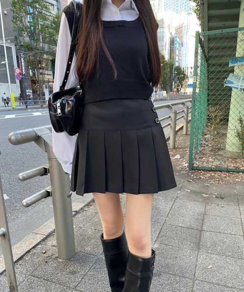 repipi armario（レピピアルマリオ） スカート チェックスソプリーツ