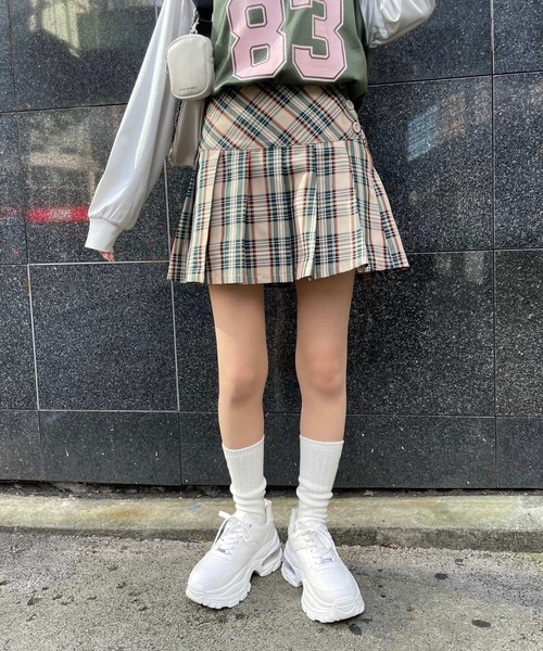 repipi armario（レピピアルマリオ） スカート チェックスソプリーツ