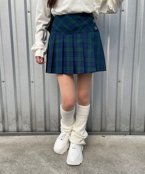 LUGIVA サイドジッププリーツスカート レレレさん Mal.【美品】 LUGIVA（ルギヴァ） スカート サイドジッププリーツスカート