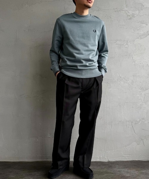 トレーナー スウェット 「WEB先行予約」「FRED PERRY/フレッドペリー」 ワンポイントロゴ刺繍 クルーネックスウェット M7535 レディー FRED PERRY トレーナー スウェット 「WEB先行予約」「FRED PERRY