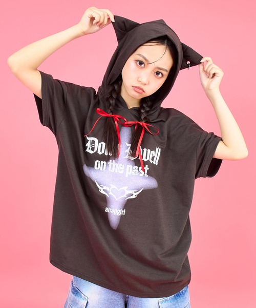 ANAP GiRL（アナップガール） パーカー ネコミミリング付 スーパー