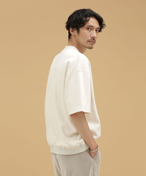 「NANO universe」 半袖Tシャツ S チャコール メンズ