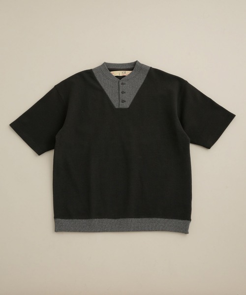 「NANO universe」 半袖Tシャツ S チャコール メンズ