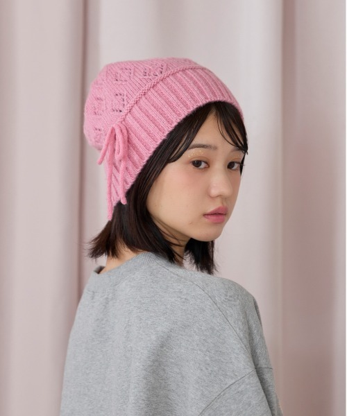kaorinomori（カオリノモリ） ニット帽 ニットキャップ ラメルニット