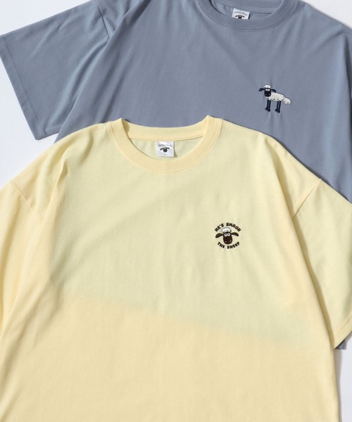 tシャツ Shaun the Sheep/ひつじのショーン ワンポイント刺繍 バック