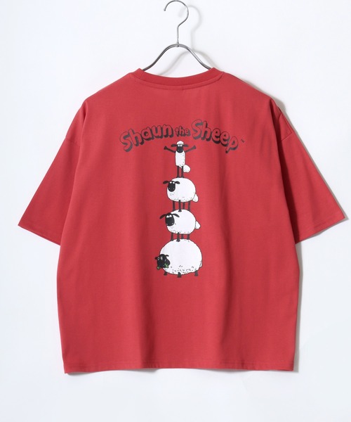 tシャツ Shaun the Sheep/ひつじのショーン ワンポイント刺繍
