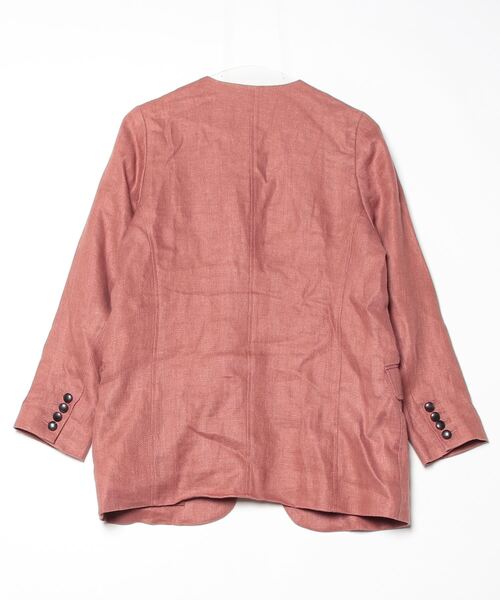 「Spick & Span」 ノーカラージャケット 36 ブラウン レディース