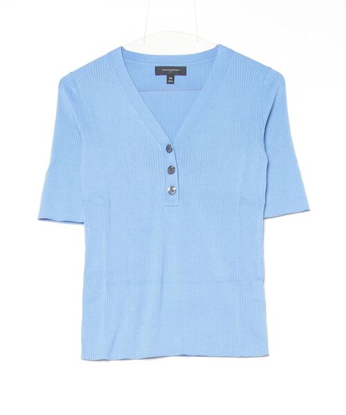 ニット セーター BANANA REPUBLIC FACTORY STORE　　リブ編み ヘンリートップ レディース BANANA REPUBLIC ニット セーター FACTORY STORE リブ編み