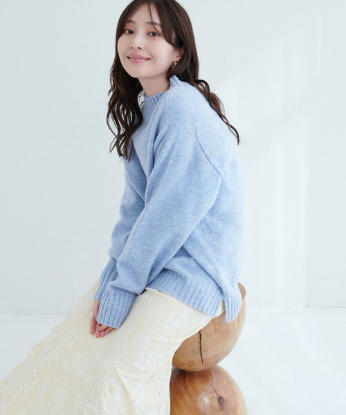 natural couture ニット セーター ウール＆リサイクルポリブレンド