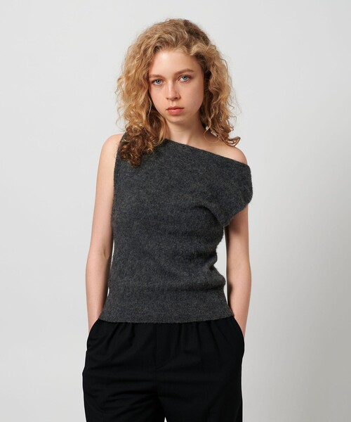 ＜ATTISESSION＞ツイストショルダーニットトップス ATTISESSION（アティセッション） ニット セーター 「ATTISESSION