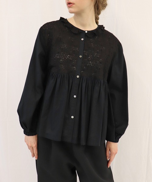 haupia（ハウピア） ブラウス シャツ マリーゴールドガーデン