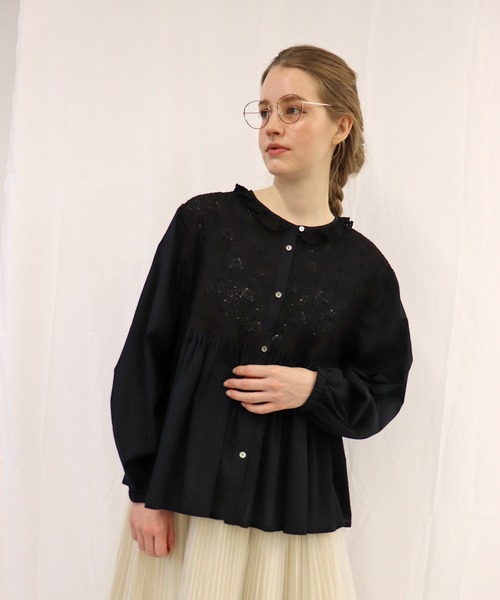 haupia（ハウピア） ブラウス シャツ マリーゴールドガーデン