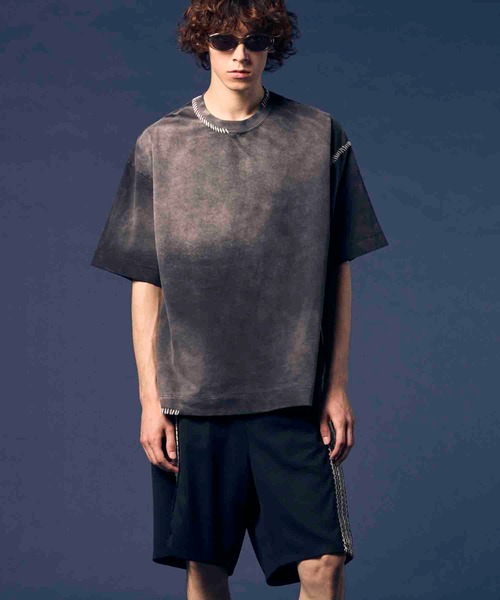 MAISON SPECIAL tシャツ 「UNISEX」Over-Dye Embroidery Prime
