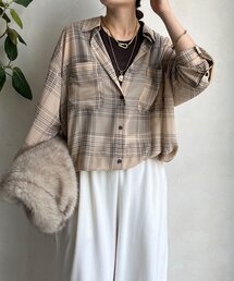 ブラウス シャツ シアーチェックドロストシャツ レディース｜ZOZOTOWN Yahoo!店