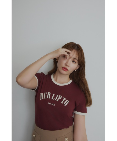 herlipto Urban Basic Ringer Tee 【新品未開封】 Her lip to tシャツ Urban Basic Ringer Tee レディース