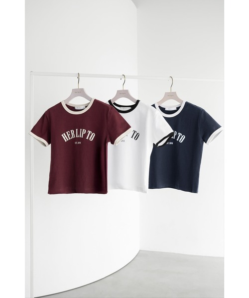 herlipto Urban Basic Ringer Tee 【新品未開封】 Her lip to tシャツ Urban Basic Ringer Tee レディース