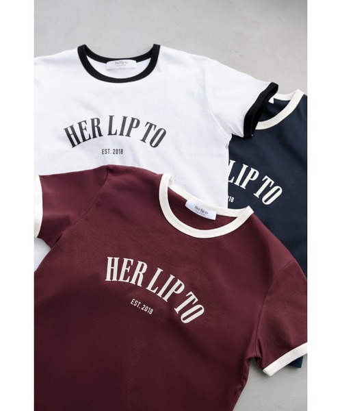 herlipto Urban Basic Ringer Tee 【新品未開封】 Her lip to tシャツ Urban Basic Ringer Tee レディース