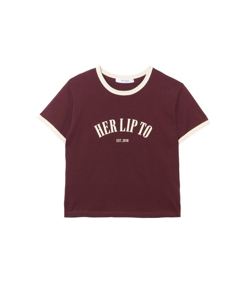 Her lip to tシャツ Urban Basic Ringer Tee レディース