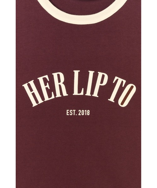 Her lip to tシャツ Urban Basic Ringer Tee レディース