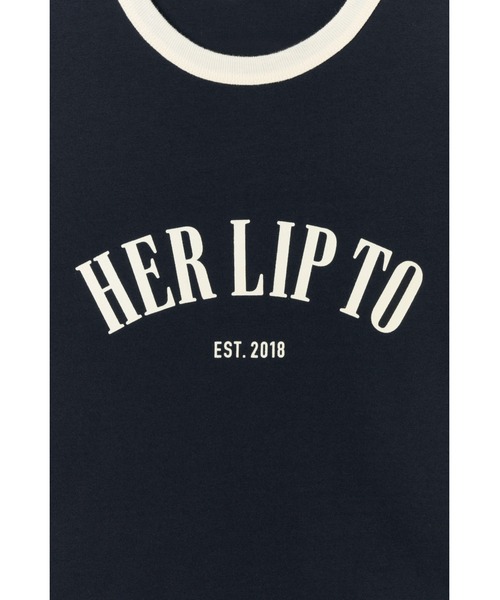 Her lip to tシャツ Urban Basic Ringer Tee レディース
