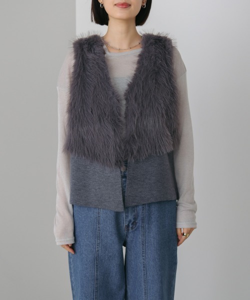 miumiuリアルファーニットベスト miumiuリアルファーニットベスト 2025年最新】MIU MIU レディース