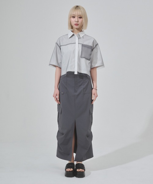 「ENVYM」 半袖シャツ FREE ホワイト レディース_画像6