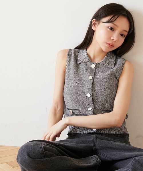 Luan（ルアン） ベスト ジレ 「Luan」POLO KNIT VEST/ポロニットベスト