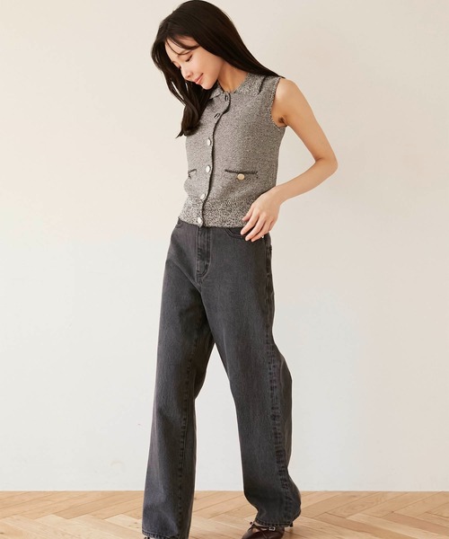 新品 rus ルース POLO KNIT VEST ニットベスト Luan（ルアン） ベスト ジレ 「Luan」POLO KNIT VEST/ポロニットベスト