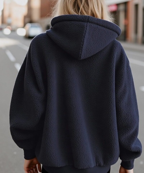 cammie パーカー ハーフジップフリースパーカー レディース : ZOZOTOWN