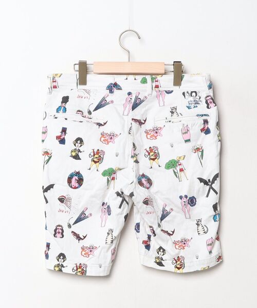 「BOHEMIANS」 ショートパンツ「Tadanori Yokooコラボ」 2 ホワイト メンズ_画像2