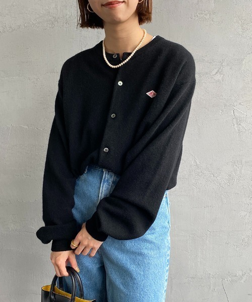 Danton（ダントン） ニットカーディガン 36 レッド レディース