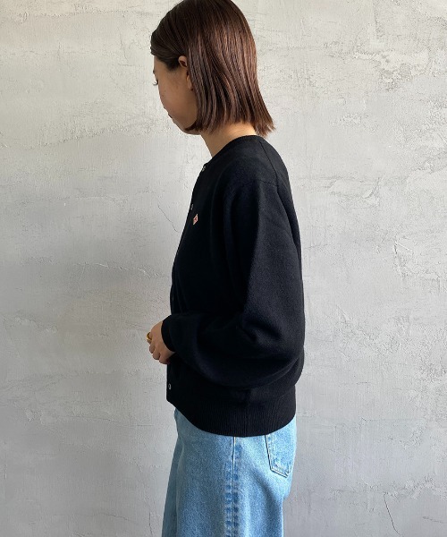 Danton（ダントン） ニットカーディガン 36 レッド レディース