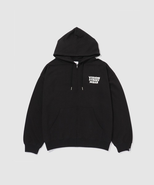 VISION STREET WEAR メンズパーカー（ジップ、ボタン：ジップアップ