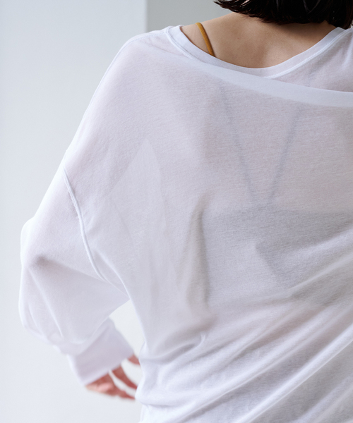 EMILY WEEK（エミリーウィーク） tシャツ コットンシアールーズプル
