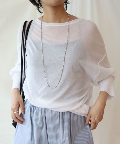 EMILY WEEK（エミリーウィーク） tシャツ コットンシアールーズプル