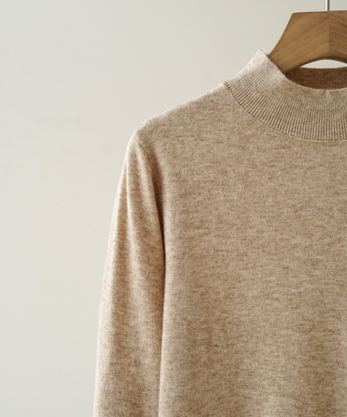 ニット セーター 一度触れたら、手放せない。もちもち触感のハイネック