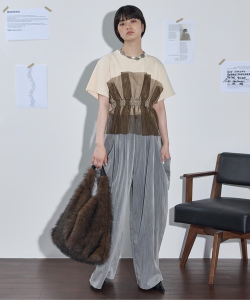 「THE YOn」 半袖カットソー FREE ホワイト レディース_画像3