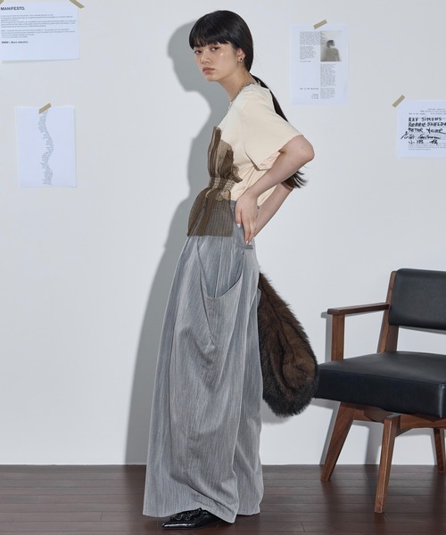 「THE YOn」 半袖カットソー FREE ホワイト レディース_画像4