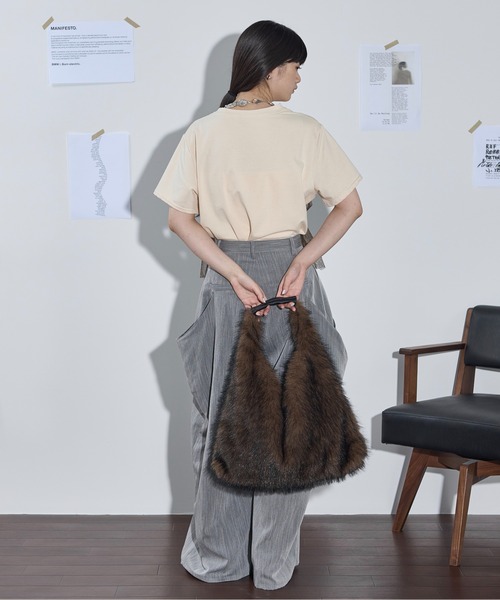 「THE YOn」 半袖カットソー FREE ホワイト レディース_画像5