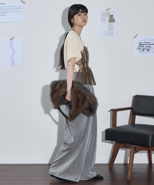 「THE YOn」 半袖カットソー FREE ホワイト レディース_画像7