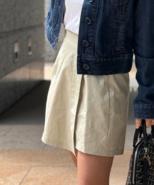 パンツ ツイルラップショートパンツ「低身長・小柄女性向け」 レディース_3