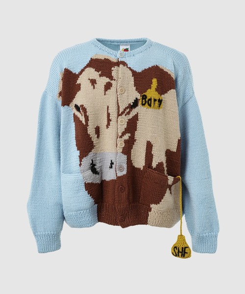 SKY HIGH FARM ニット Sky High Farm Workwear セーター ニット CABLEKNIT V-NECK TRIPLE