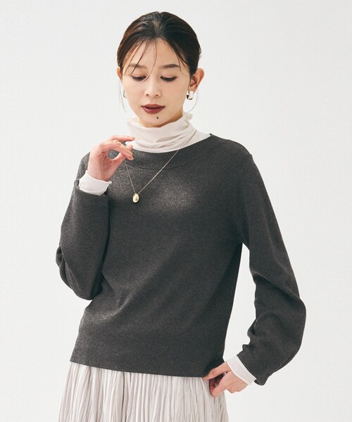 UNTITLED（アンタイトル） ニット セーター 「きれいめ/洗える」ラメ