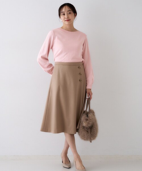 UNTITLED（アンタイトル） ニット セーター 「きれいめ/洗える」ラメ