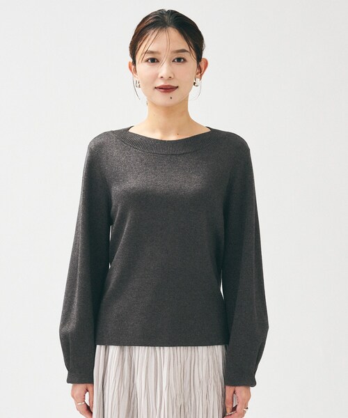 UNTITLED（アンタイトル） ニット セーター 「きれいめ/洗える」ラメ