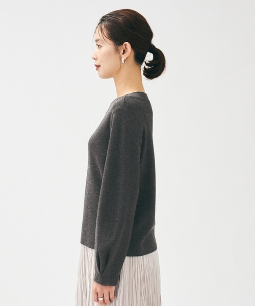 UNTITLED（アンタイトル） ニット セーター 「きれいめ/洗える」ラメ