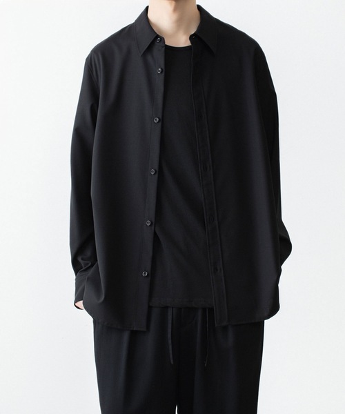 ATTACHMENT（アタッチメント） シャツ WO/TA ストレッチトロ L/S SHIRT