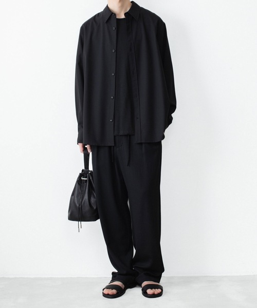 ATTACHMENT（アタッチメント） シャツ WO/TA ストレッチトロ L/S SHIRT