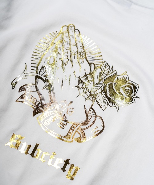 「Subciety」 半袖Tシャツ LARGE ホワイト メンズ_画像7