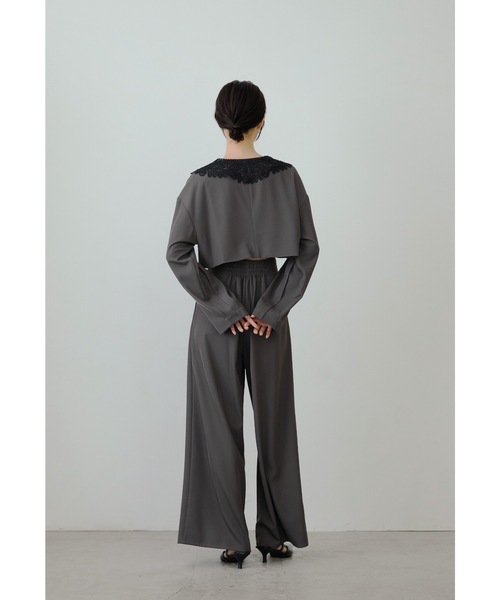 niana（ニアナ） パンツドレス ビッグカラーセットアップ 2点セット